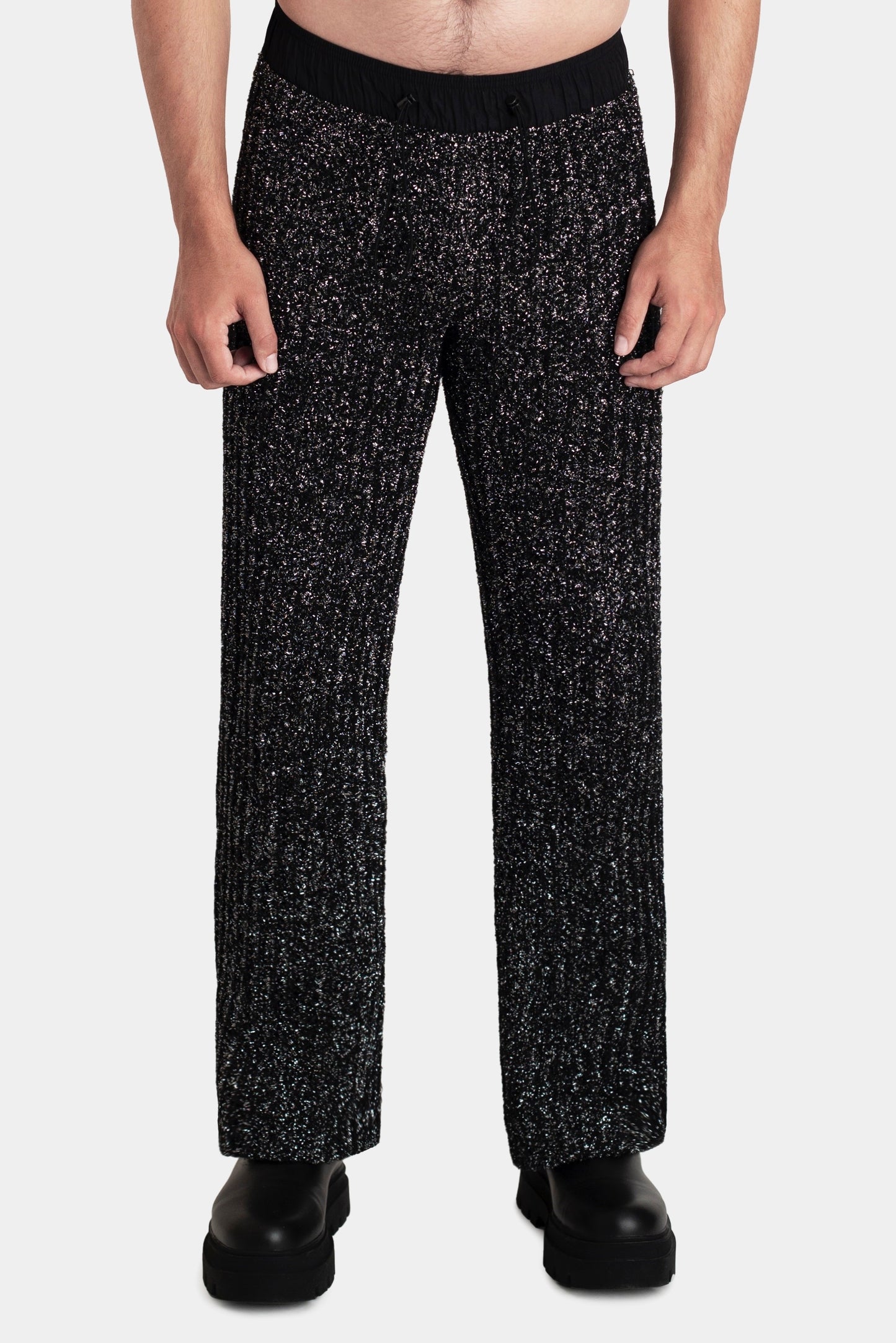 Metal Knit Trousers