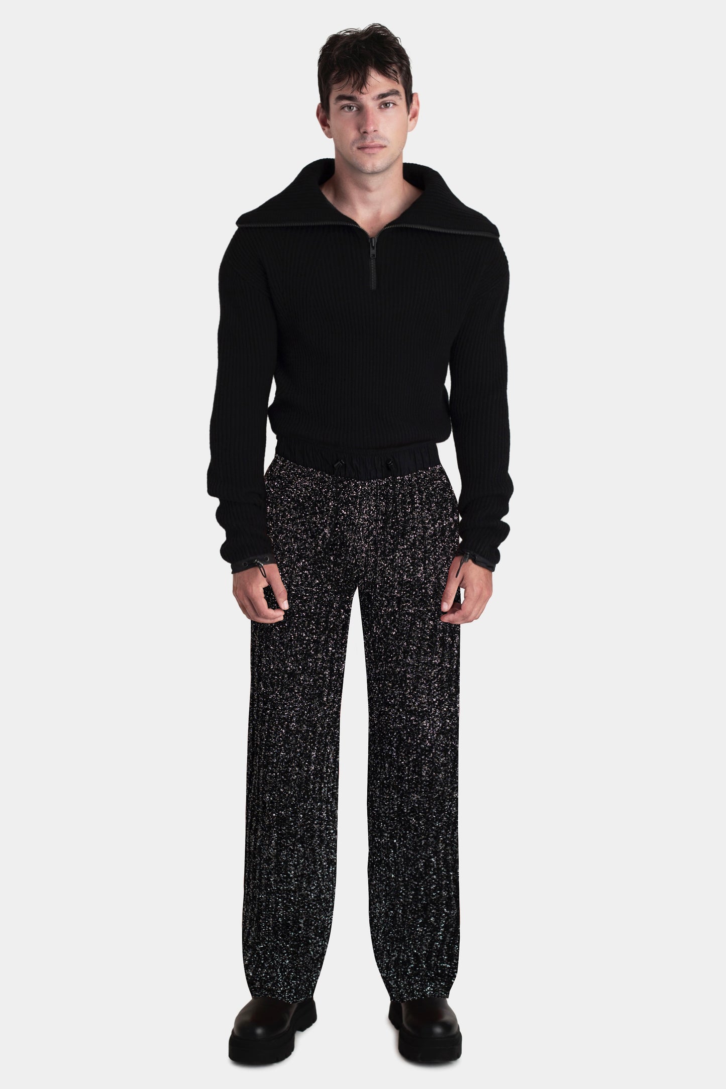 Metal Knit Trousers