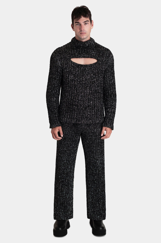 Metal Knit Trousers